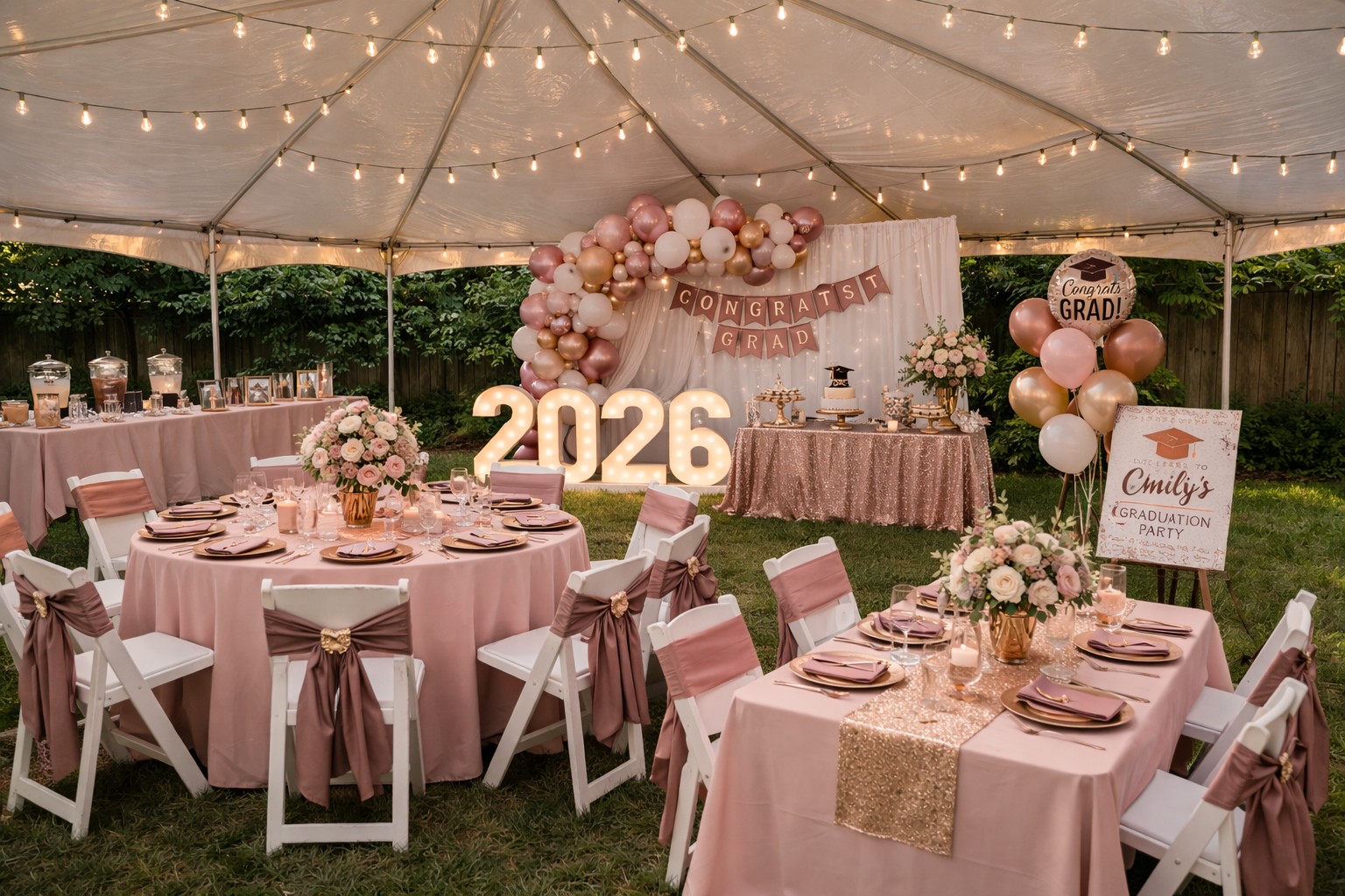 T&T Events and Rentals | Celebrate Your 2026 Graduate with a Stunning Outdoor Setup | Montgomery, AL | image1