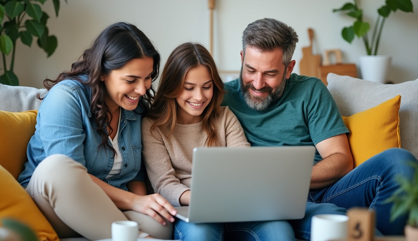 Reviewing health insurance options together in a cozy living room