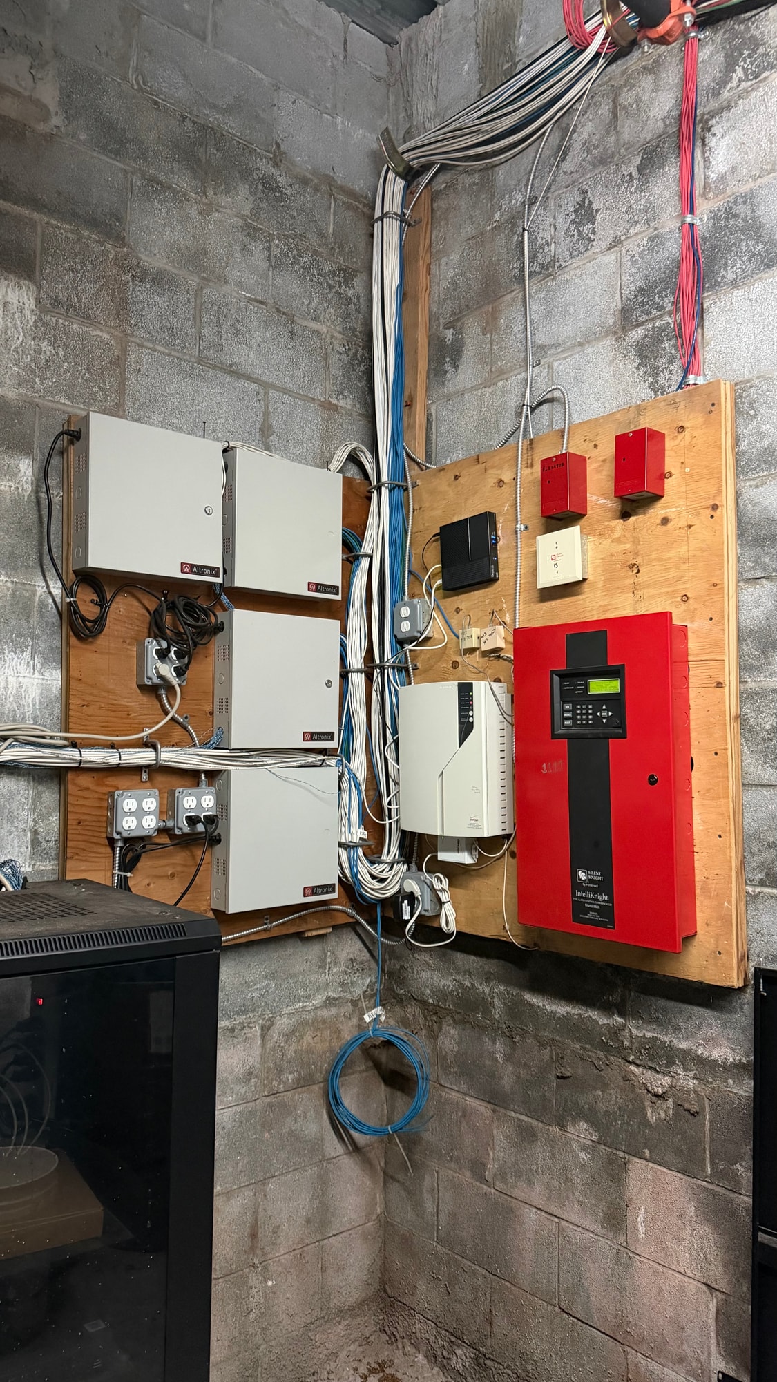 Commercial access-control panels and security equipment installed by Profix Security Systems in New Jersey.