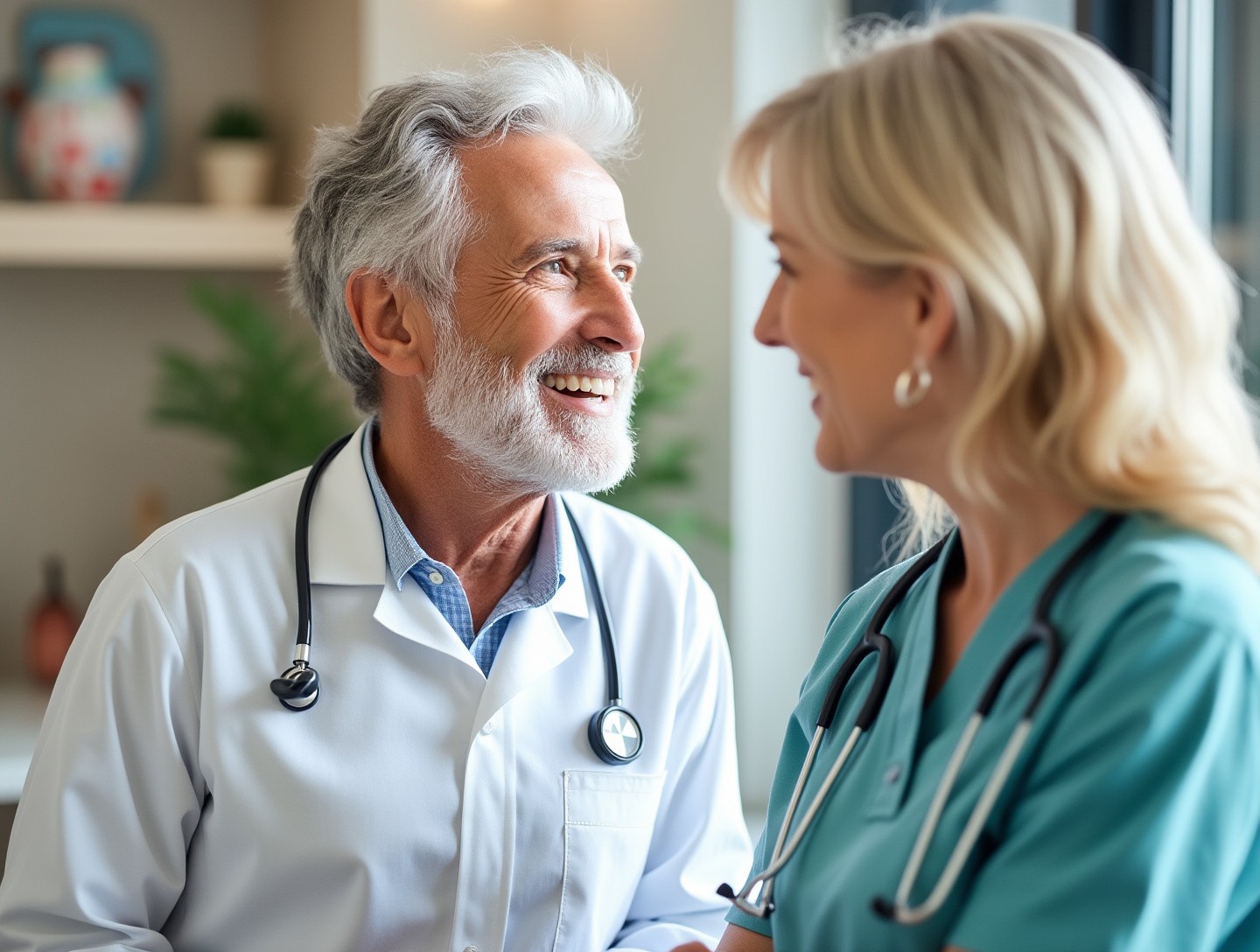 Engaging in meaningful conversation in a welcoming and personalized healthcare setting, promoting well-being
