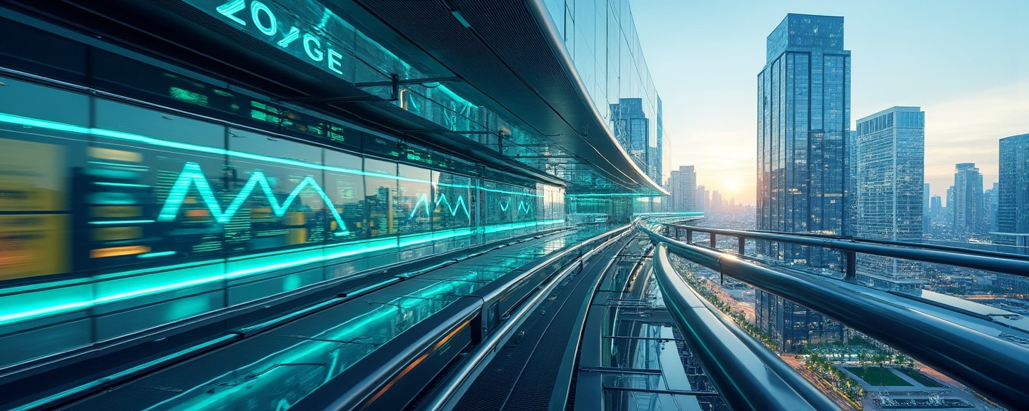 Futuristic cityscape showcasing innovative infrastructure