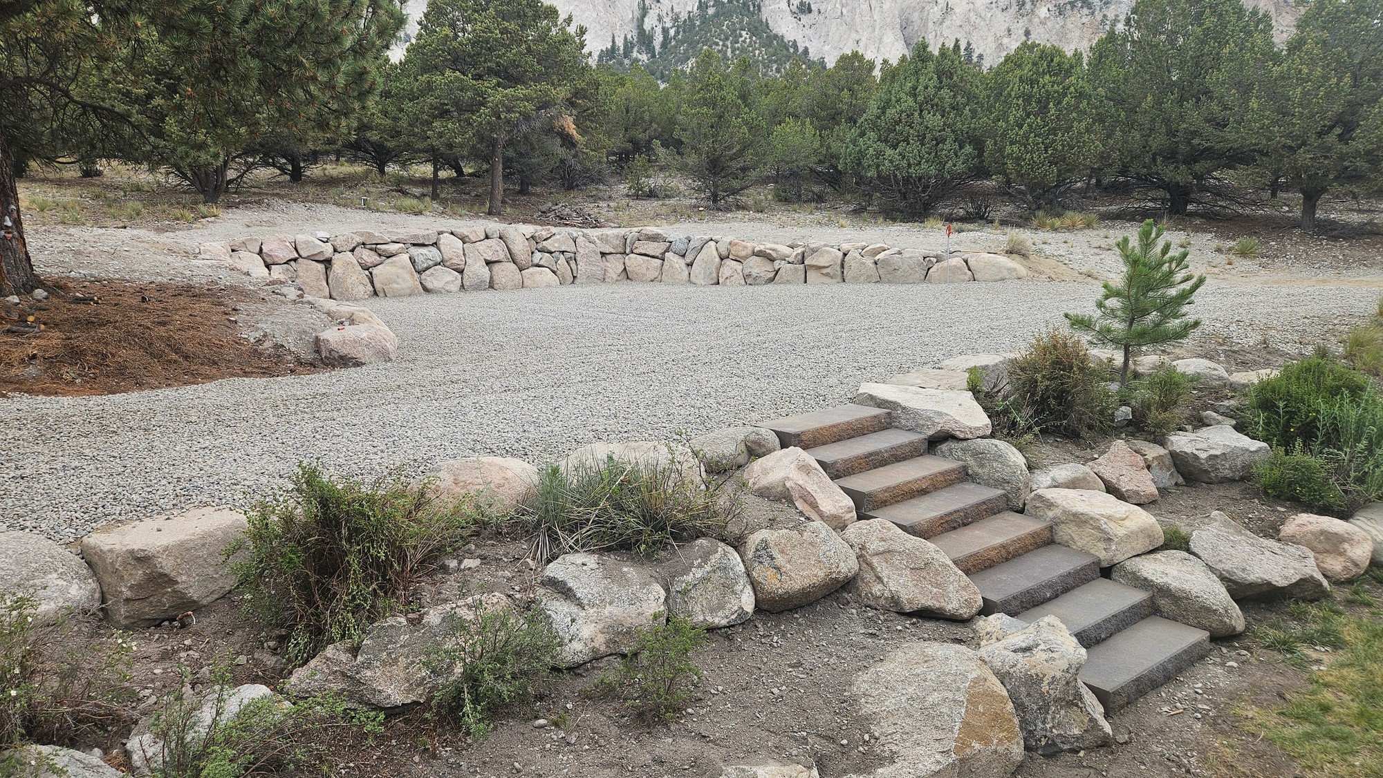 Landscaping 
Boulder walls