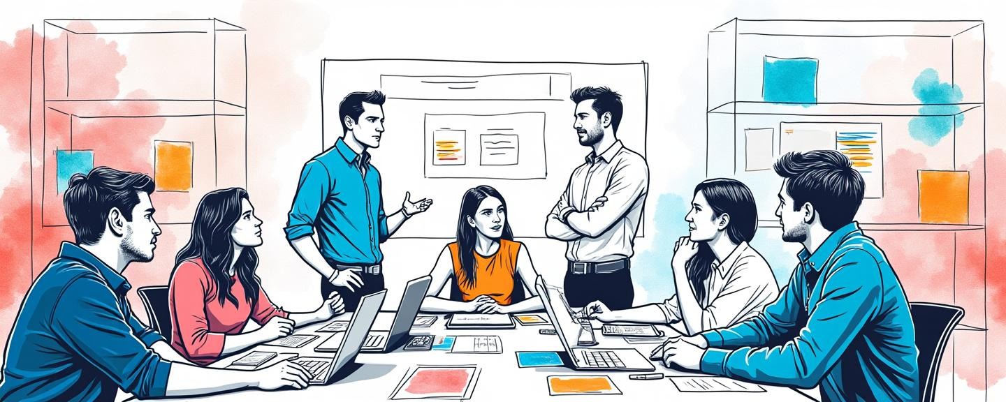 Collaborative workspace with creative materials and technology